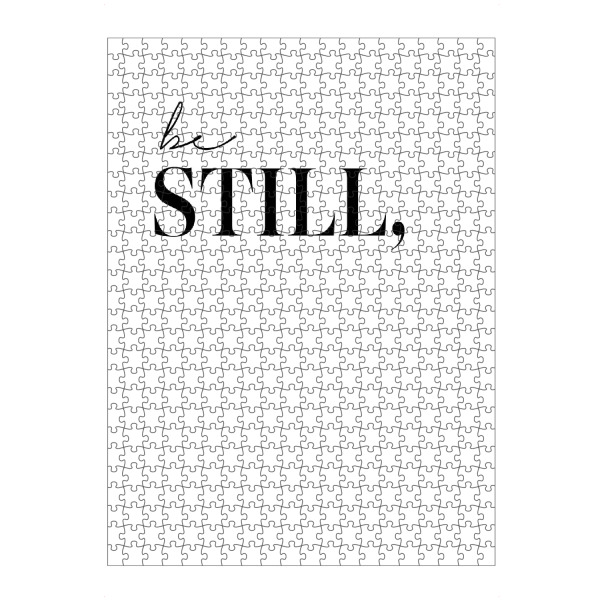 artboxONE Puzzle "Be still my soul" artboxONE - Typografie,Schwarzweiß