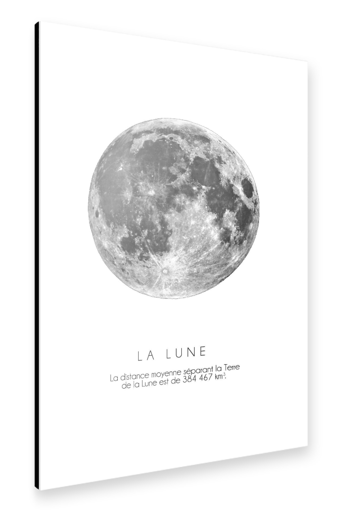 Alu-Dibond "The Moon" 30x20 cm artboxONE