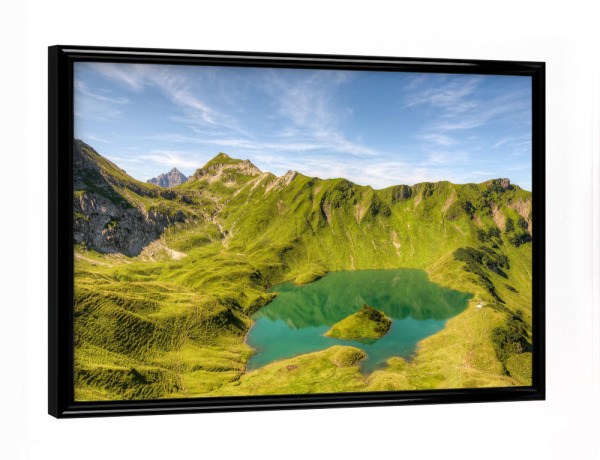 Poster mit schwarzem Rahmen "Der Schrecksee im Allgäu" artboxONE - Natur,Reise