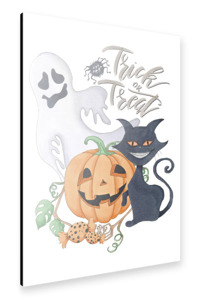 Alu-Dibond "Trick Or Treat" 30x20 cm artboxONE