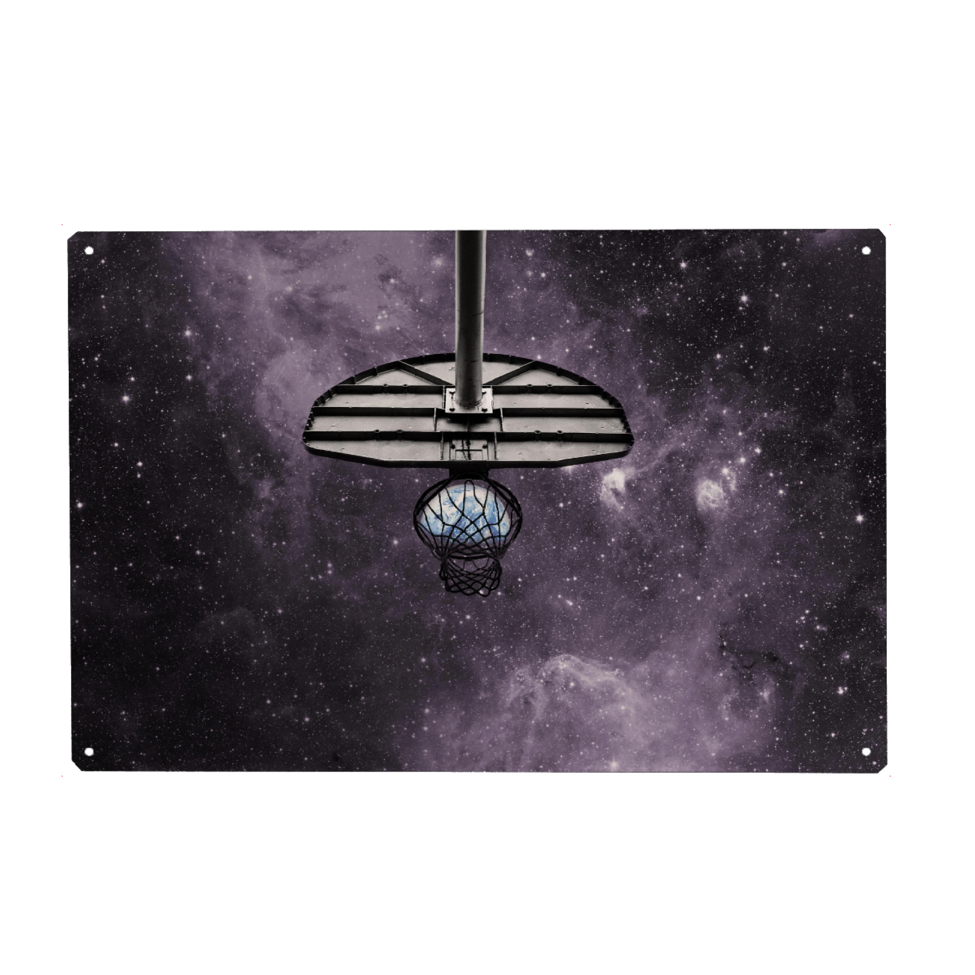 Holzbild "BASKETBALL IS LIFE" artboxONE - Sport,Galaxy