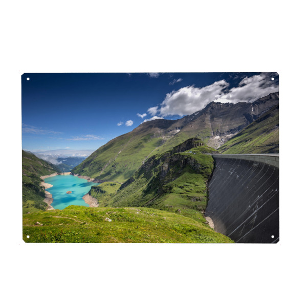 Metall Poster "Hochgebirgsstauseen Kaprun" artboxONE - Natur,Architektur