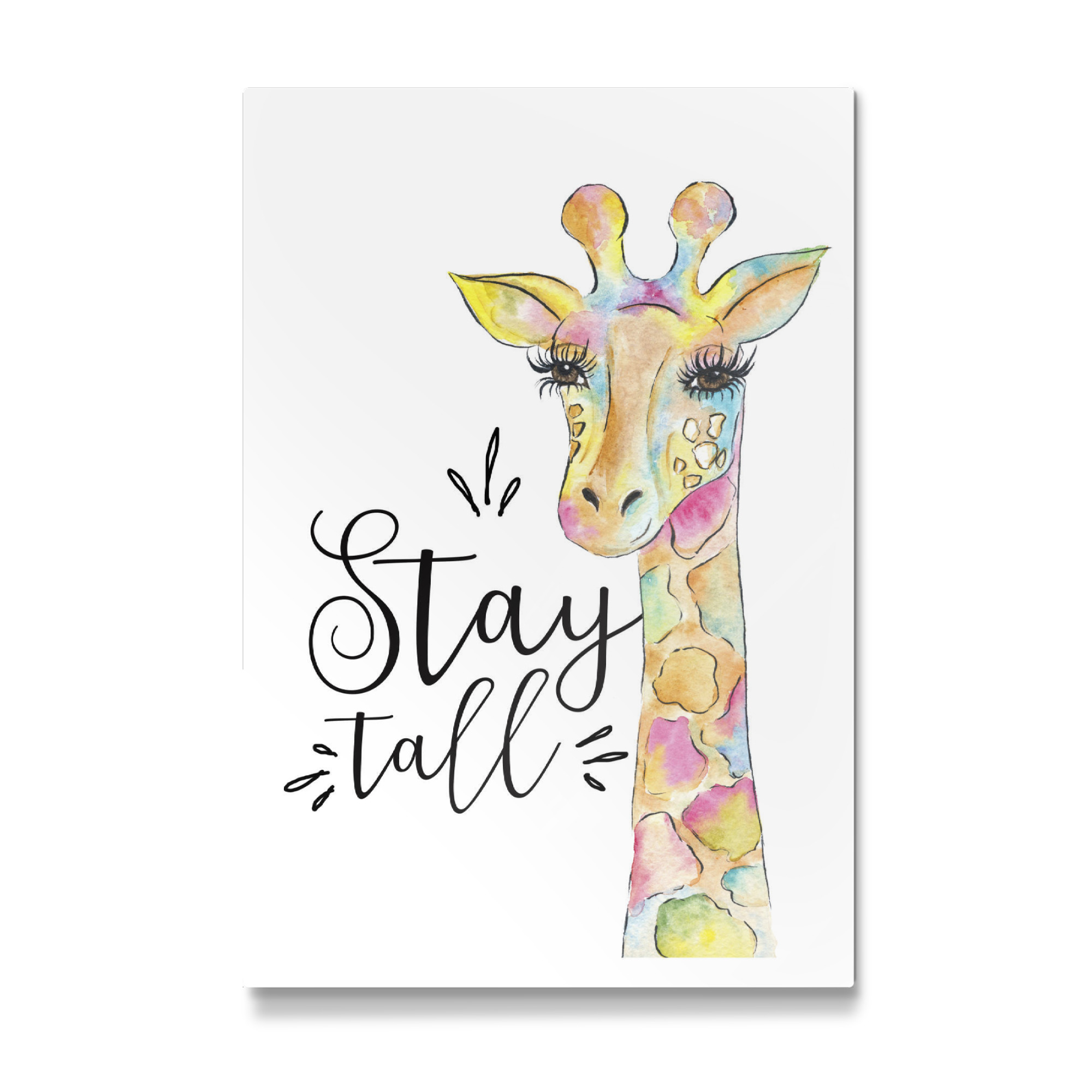 Galerie-Print "Stay Tall Quote Giraffe Painting Animal Wall Art Decor Kids Art" 75x50 cm artboxONE