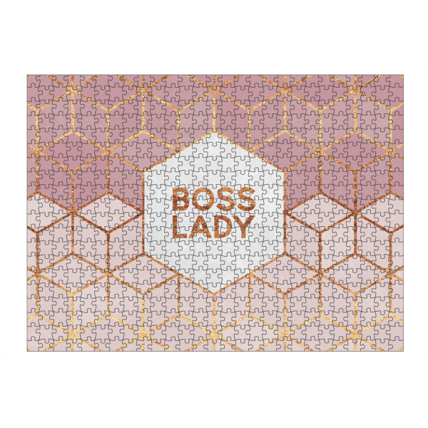 artboxONE Puzzle "Boss Lady 2" artboxONE - Typografie,Geometrie - Hexagon,Geometric,Lady,Boss,Ladyboss - Bild hexagon