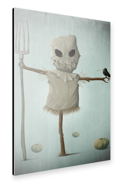 Alu-Dibond "Halloween Scarecrow" 30x20 cm artboxONE