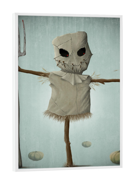 Poster mit weißem Rahmen "Halloween Scarecrow" artboxONE - Comic,Halloween