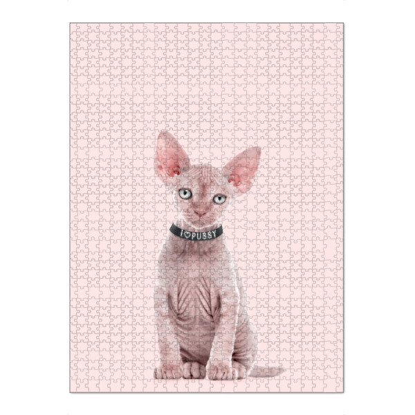 Puzzle Ravensburger "Pussy 2" artboxONE - Tiere,Abstrakt,Liebe,Fashion