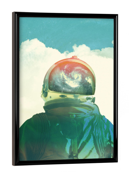 Poster mit schwarzem Rahmen "God is an astronaut" artboxONE - Abstrakt,Galaxy