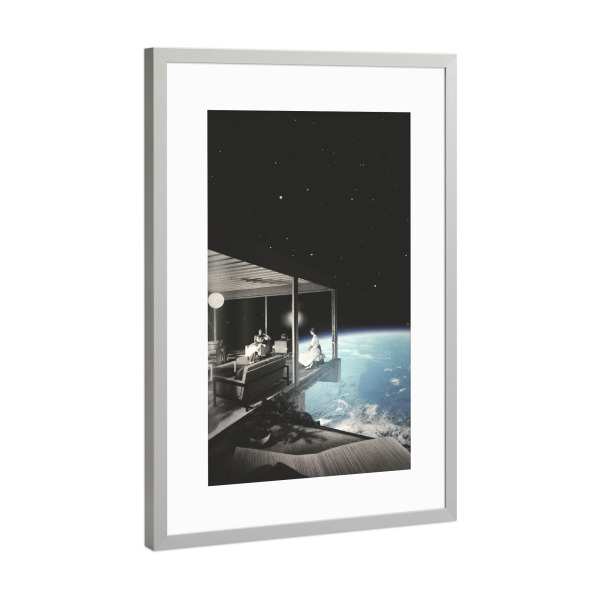 Poster mit Rahmen Silber "The view" artboxONE - Abstrakt,Galaxy