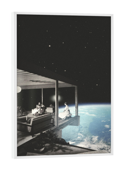 Poster mit weißem Rahmen "The view" artboxONE - Abstrakt,Galaxy