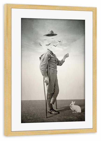 Poster mit Rahmen kiefer "Soldier" artboxONE - Abstrakt