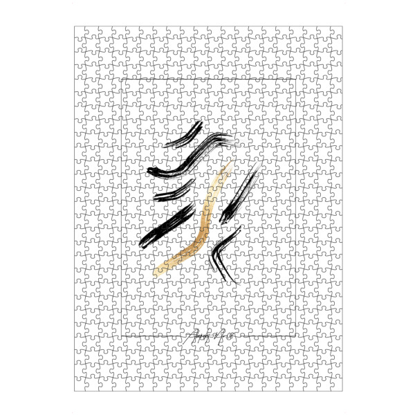 artboxONE Puzzle "ABSTRAKT NO.08" artboxONE - Abstrakt,Schwarzweiß,Fashion