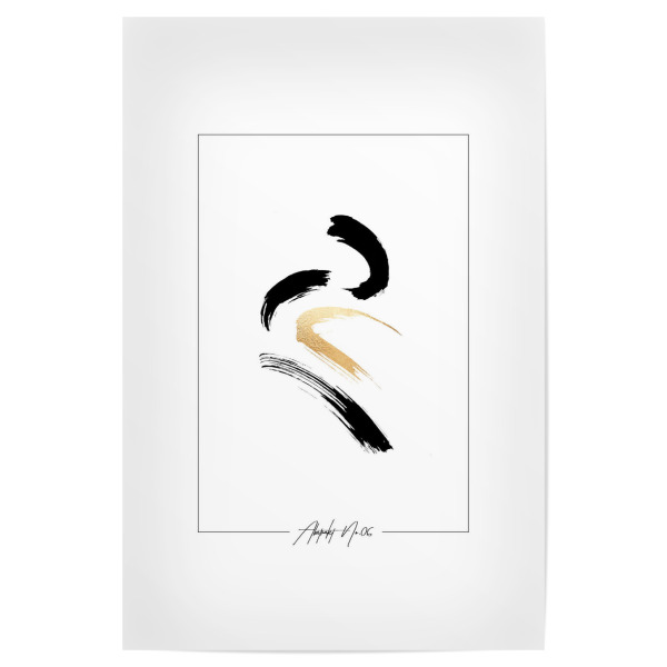 Poster "ABSTRAKT NO.06" artboxONE - Abstrakt,Schwarzweiß