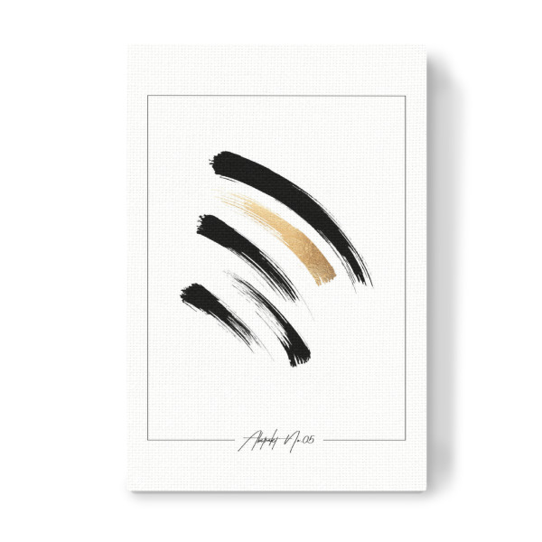 Leinwandbild "ABSTRAKT NO.05" artboxONE - Abstrakt,Schwarzweiß