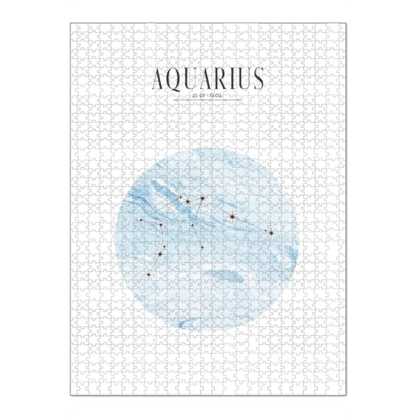 Puzzle Ravensburger "WASSERMANN | AQUARIUS" artboxONE - Typografie,Geometrie