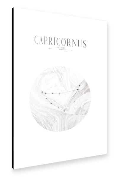 Alu-Dibond "STEINBOCK | CAPRICORNUS" 30x20 cm artboxONE