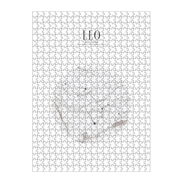 Puzzle Ravensburger "LÖWE | LEO" artboxONE - Typografie,Geometrie