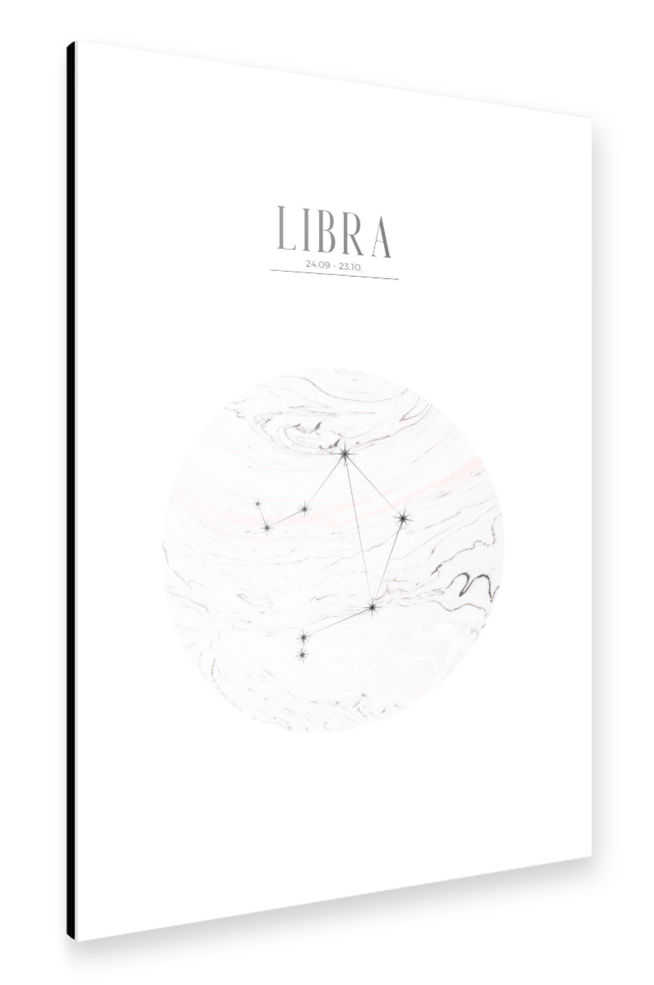 Alu-Dibond "WAAGE | LIBRA" 75x50 cm artboxONE