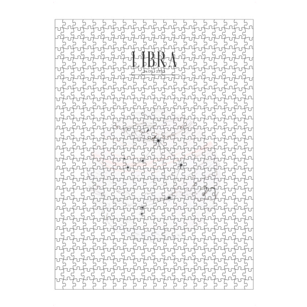 artboxONE Puzzle "WAAGE | LIBRA" artboxONE - Typografie,Geometrie