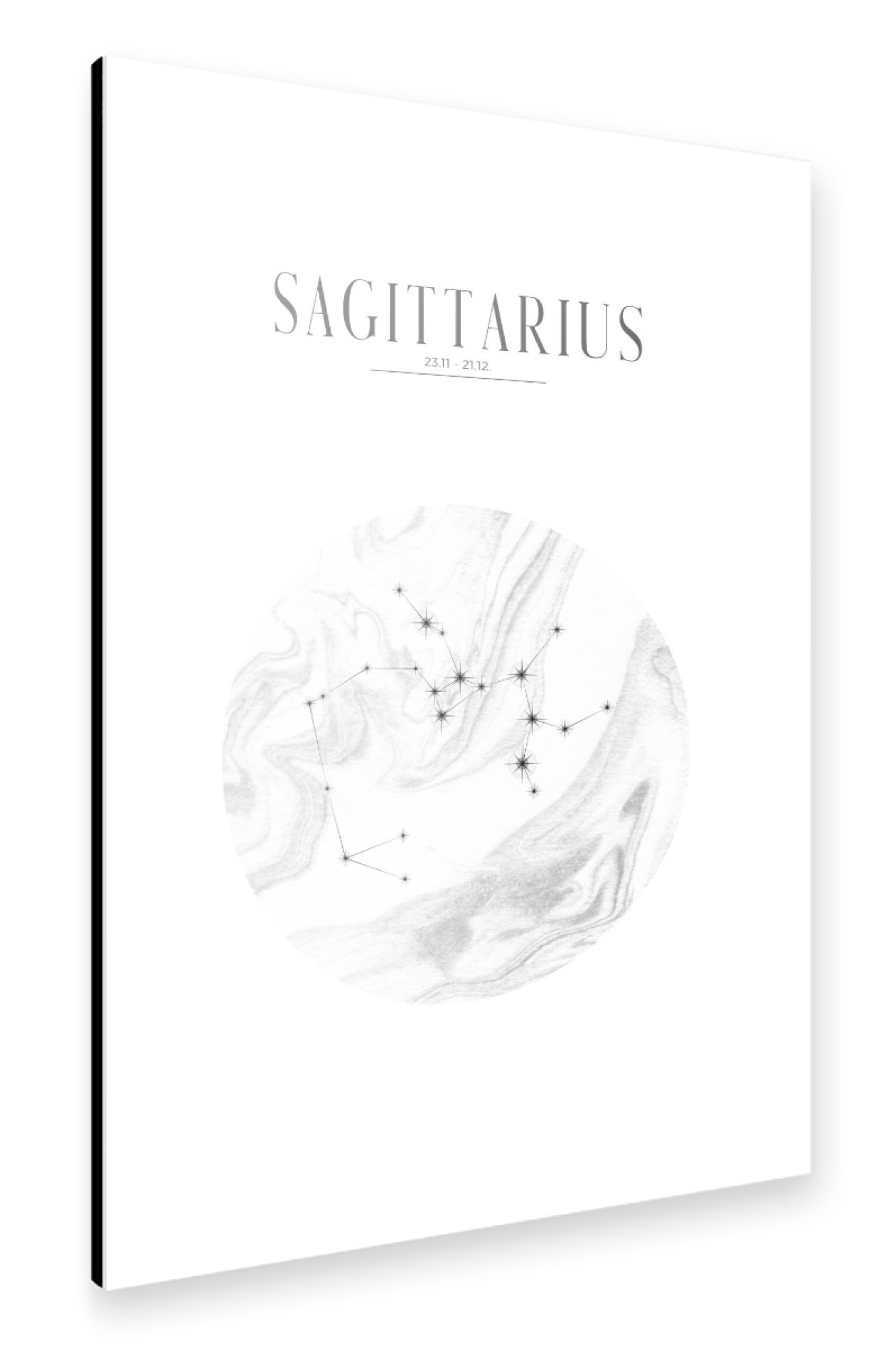 Alu-Dibond "SCHÜTZE | SAGITTARIUS" 30x20 cm artboxONE