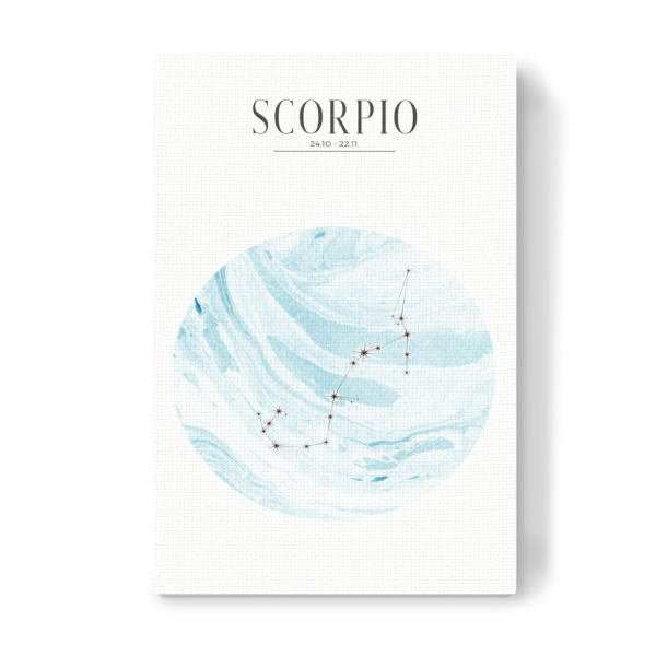Leinwandbild "SKORPION | SCORPIO" artboxONE - Typografie,Für Kinder,Fiktion