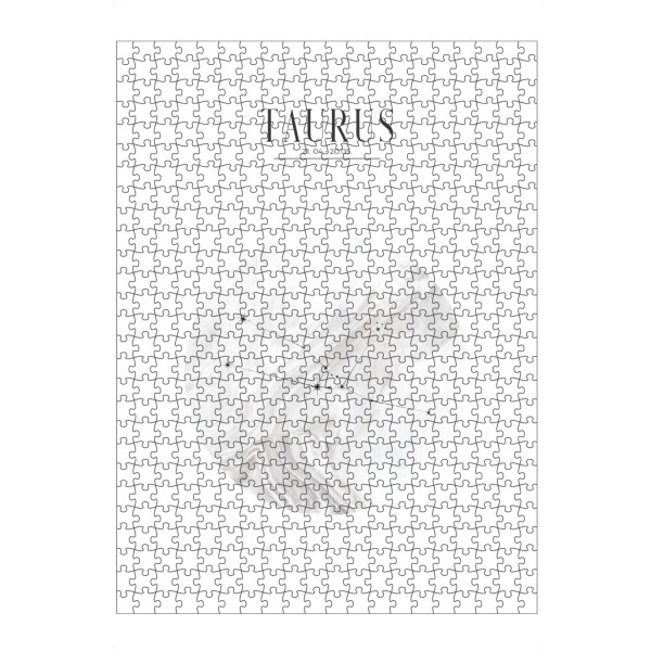 Puzzle Ravensburger "STIER | TAURUS" artboxONE - Typografie,Geometrie