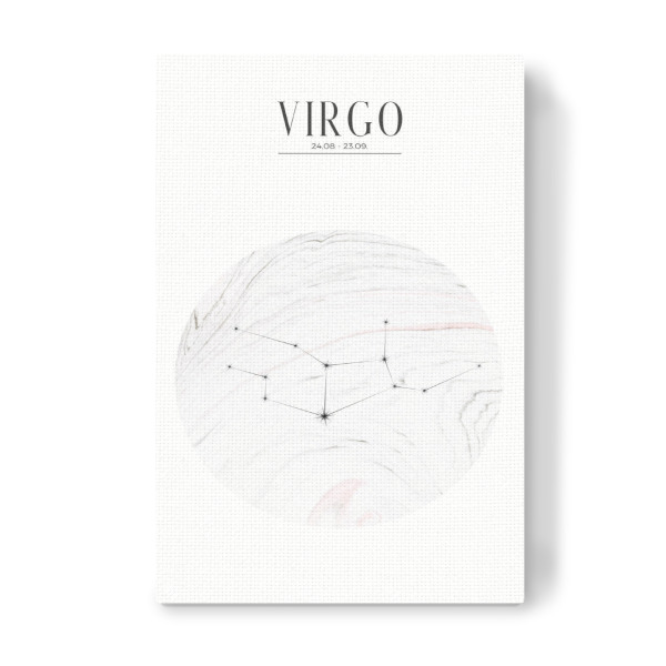 Leinwandbild "JUNGFRAU | VIRGO" artboxONE - Typografie,Geometrie