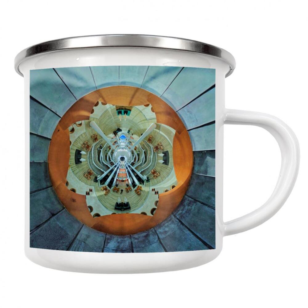 Emaille Tasse "C-C-Palace Atrium als Morgenblüte" artboxONE - Städte,Reise,Abstrakt,Architektur,Reise / Strand und Meer