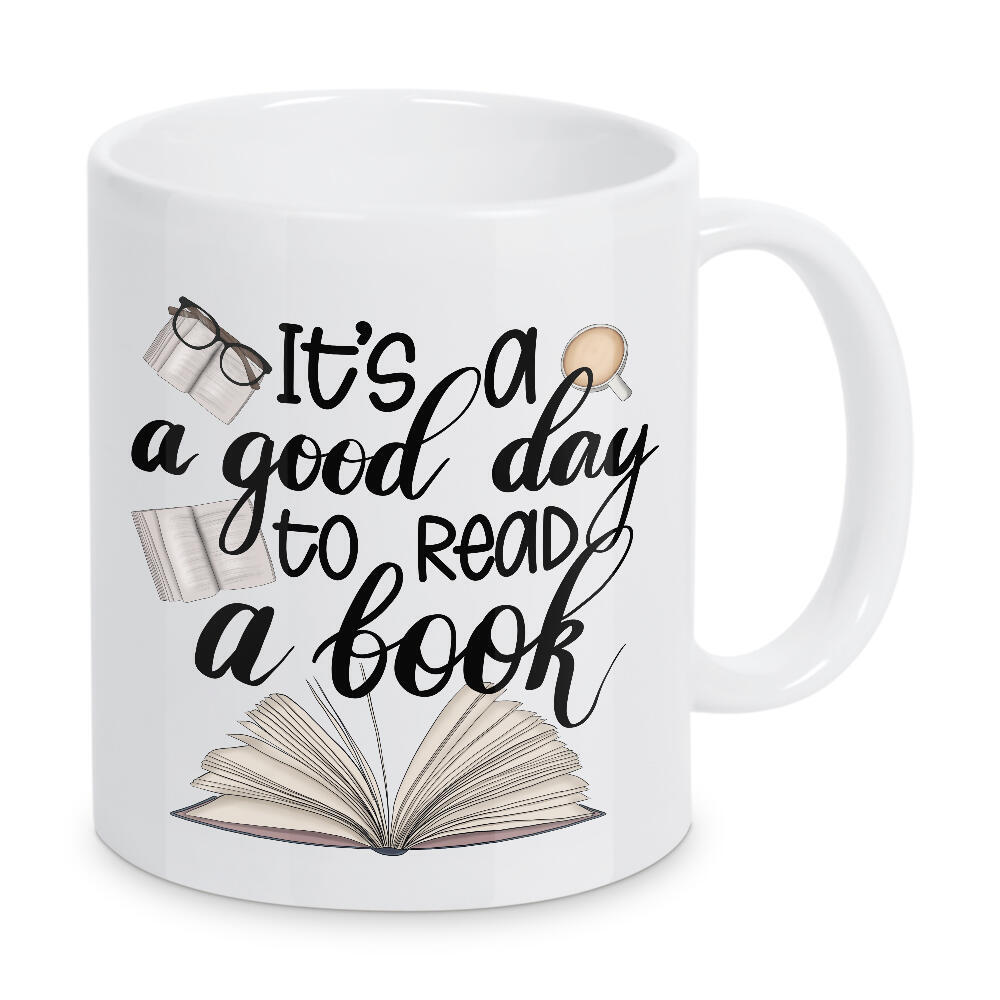 Tasse "It's A Good Day To Read A Book" artboxONE - Typografie,Fashion,Lehrersprüche,Buchstaben