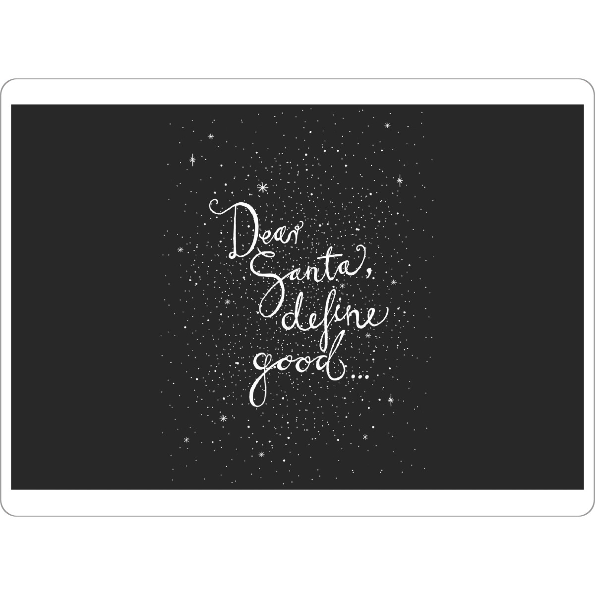 Tischset "Dear Santa 3" artboxONE - Typografie,Weihnachten