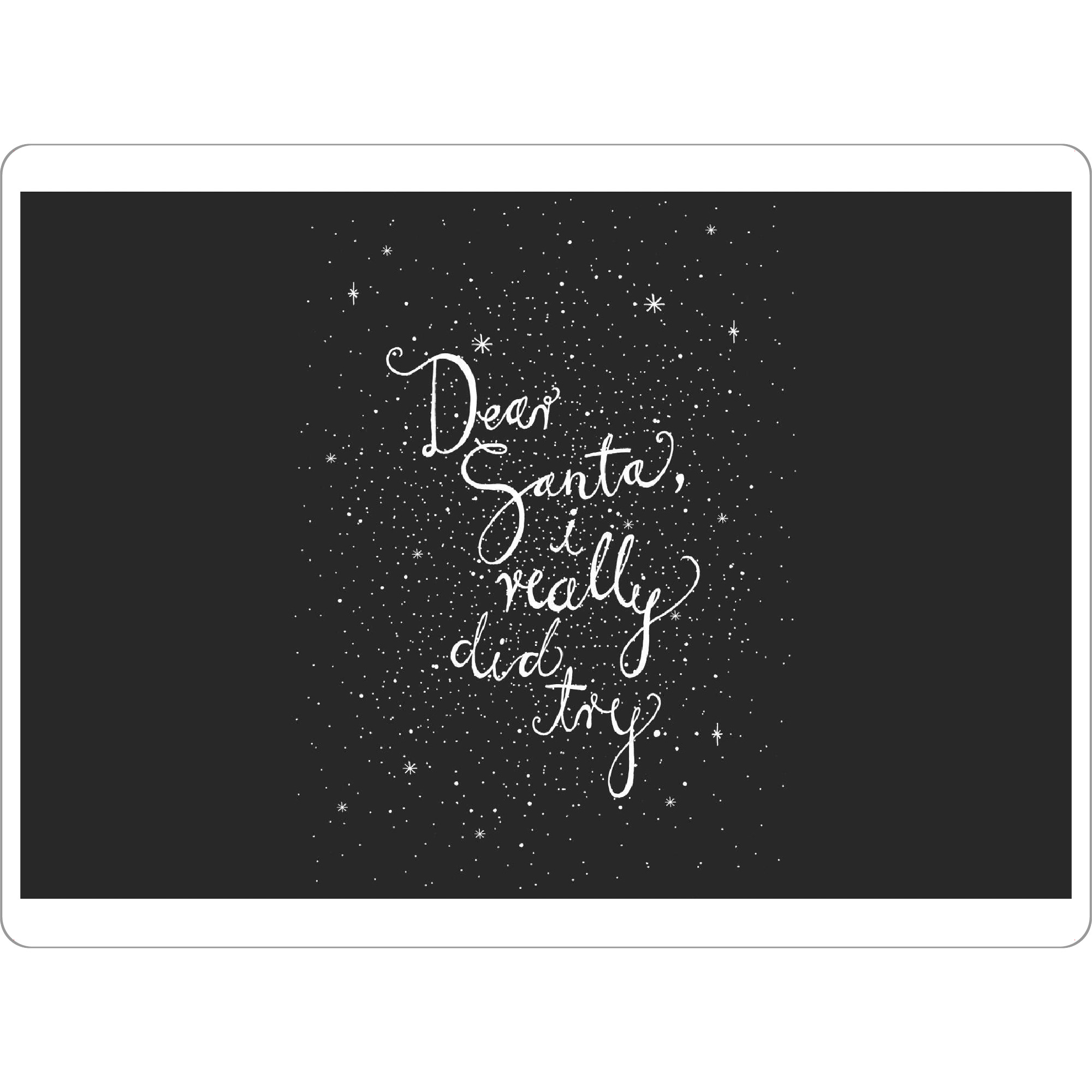 Tischset "Dear Santa 2" artboxONE - Typografie,Weihnachten