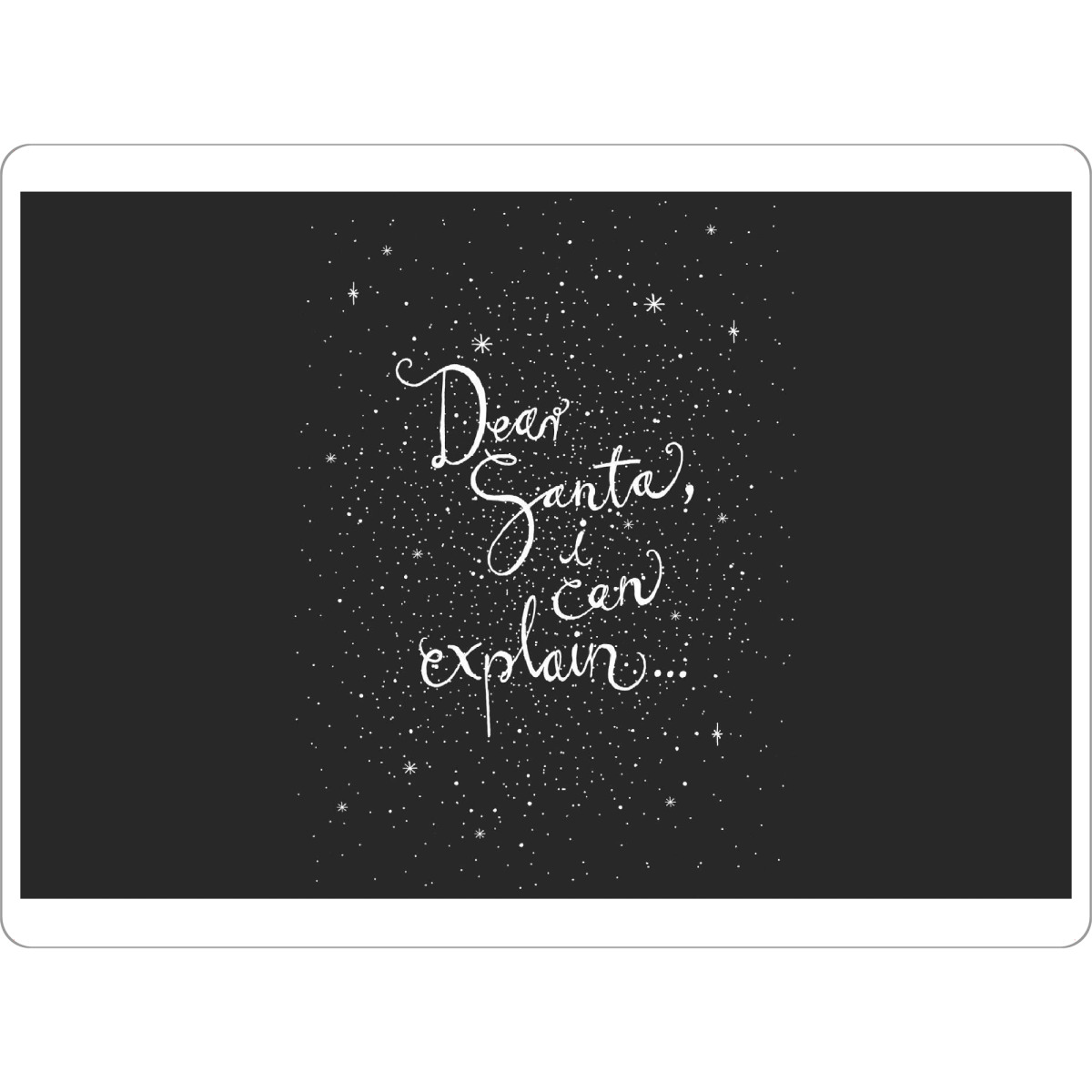 Tischset "Dear Santa 1" artboxONE - Typografie,Weihnachten