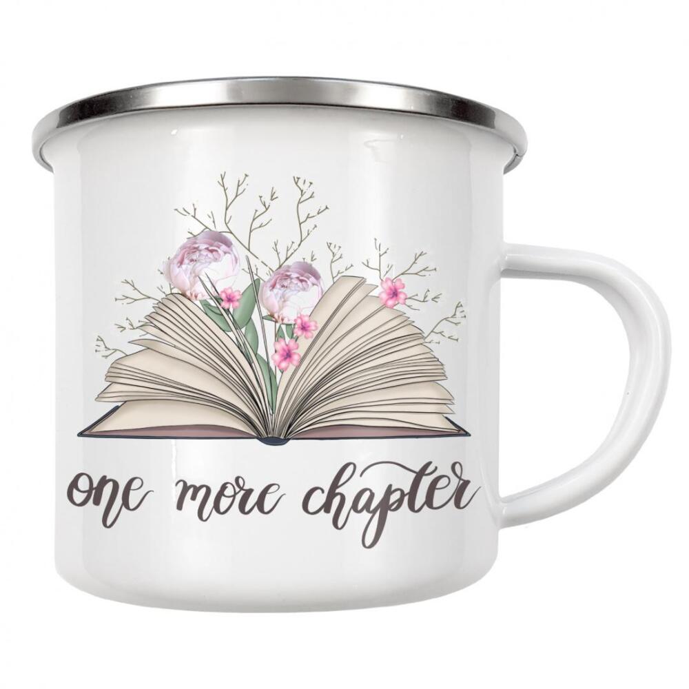 Emaille Tasse "Eine weitere Kapitelillustration" artboxONE - Typografie,Floral,Lehrersprüche,Buchstaben