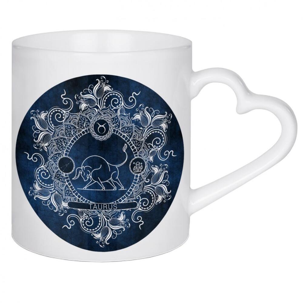 Herztasse "Sternzeichen - Eis - Stier" artboxONE - Natur,Floral,Abstrakt