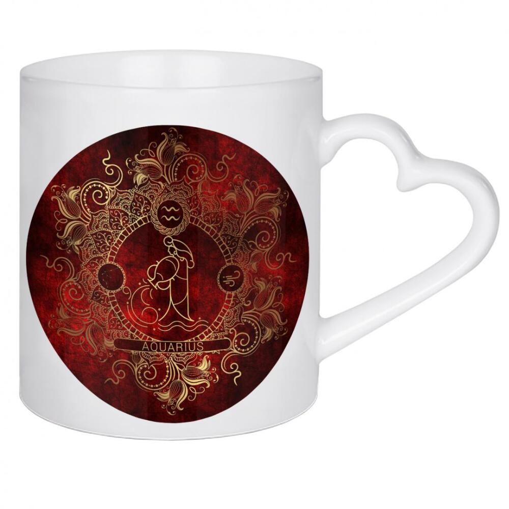 Herztasse "Sternzeichen - Feuer - Wassermann" artboxONE - Natur,Floral,Abstrakt