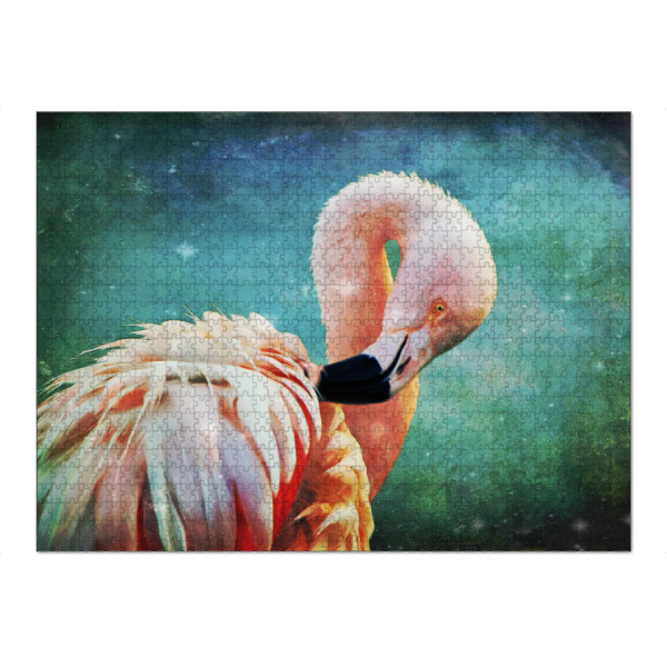 Puzzle Ravensburger "Flamingo Portrait" artboxONE - Für Kinder,Tiere,Für Mama