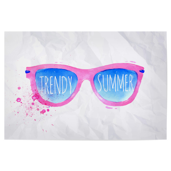 Poster 30x20 cm "Summer sunglasses" artboxONE - Fashion,Festivals