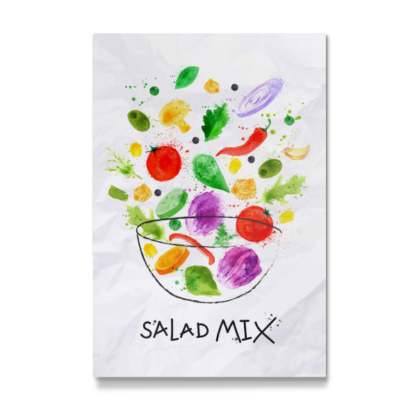 Galerie-Print "Salad mix watercolor" 30x20 cm artboxONE