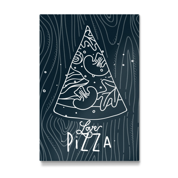 Galerie-Print "Love pizza slice blue" 30x20 cm artboxONE