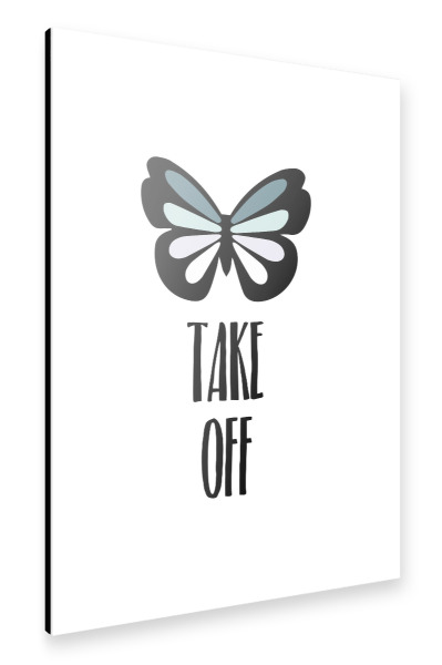 Alu-Dibond "Take Off" 30x20 cm artboxONE