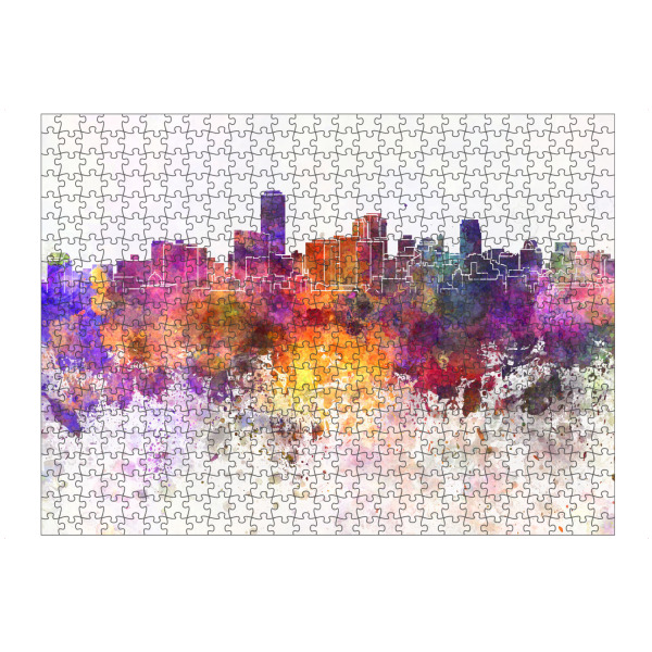 artboxONE Puzzle "Adelaide skyline in watercolor" artboxONE - Städte,Reise,Abstrakt,Architektur