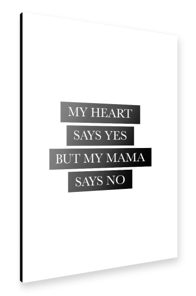 Alu-Dibond "My Heart" 30x20 cm artboxONE
