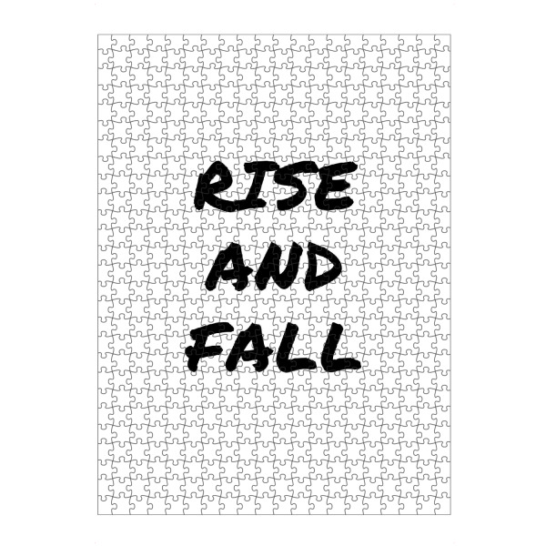 artboxONE Puzzle "Rise and Fall" artboxONE - Typografie,Schwarzweiß,Männer