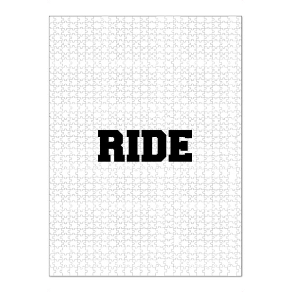 Puzzle Ravensburger "Ride" artboxONE - Typografie,Schwarzweiß,Männer - Ride,Fahrt,Nice ride,Boy,Boys,Mann,Männer,Man,Men - Bild ride