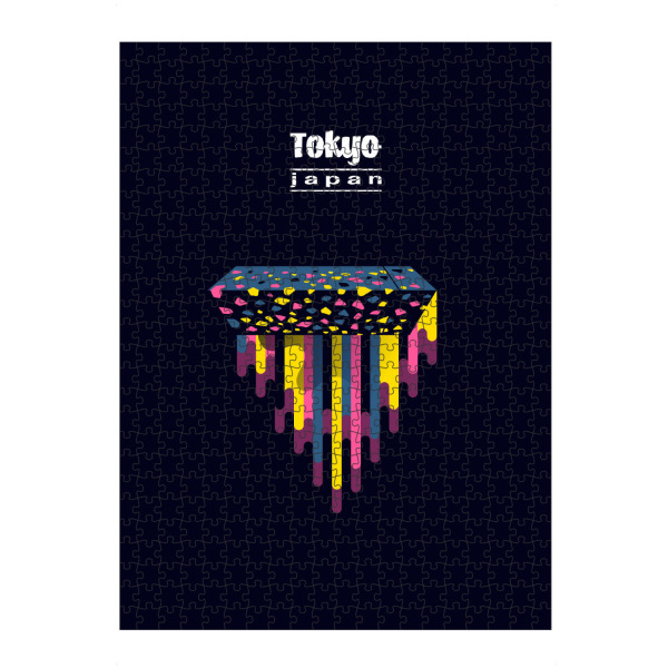 Puzzle Ravensburger "Tokyo - Japan" artboxONE - Städte,Typografie,Reise,Architektur,Reise / Asien,Städte / Tokio