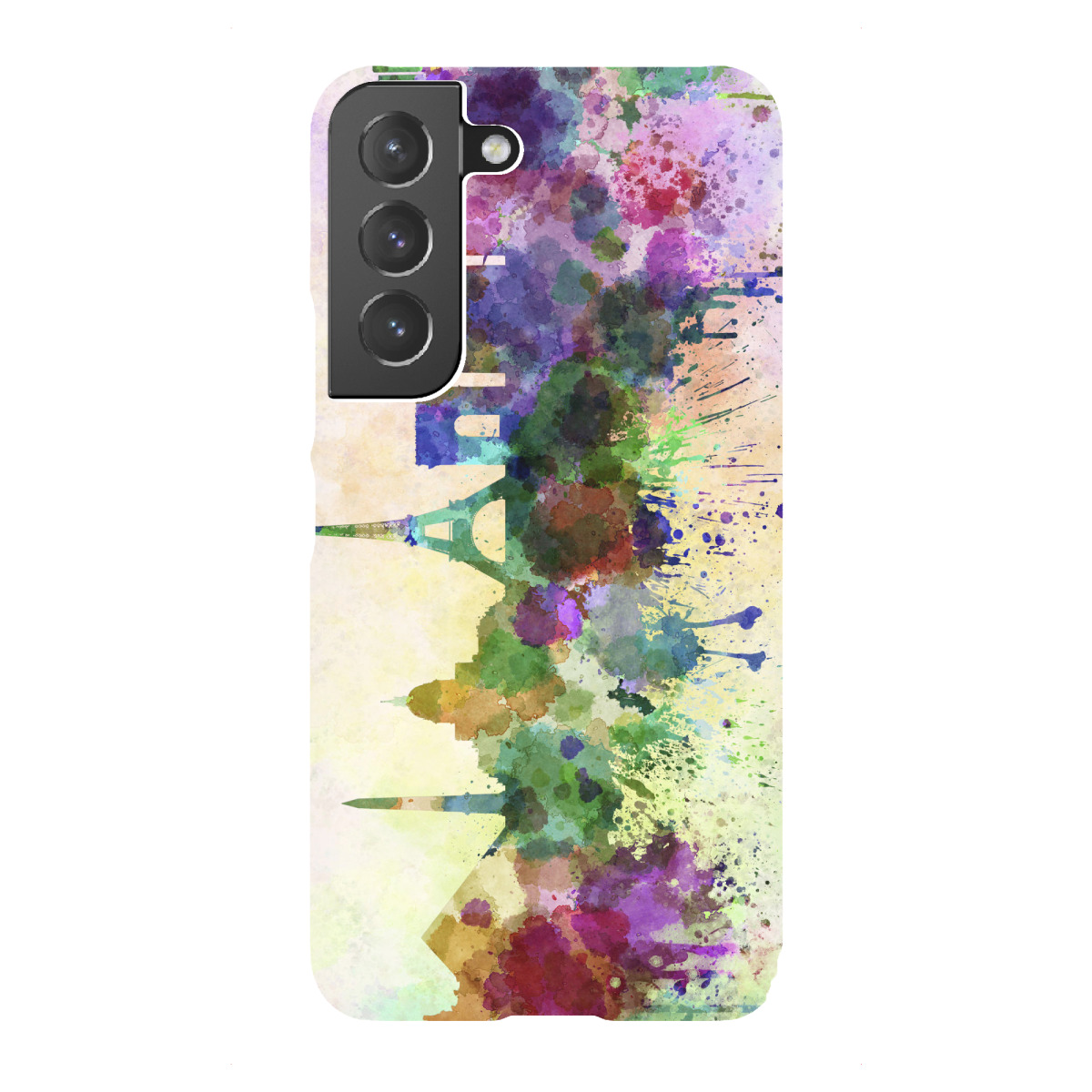 Samsung Galaxy "Paris skyline in watercolor" Premium-Case Handyhülle artboxONE