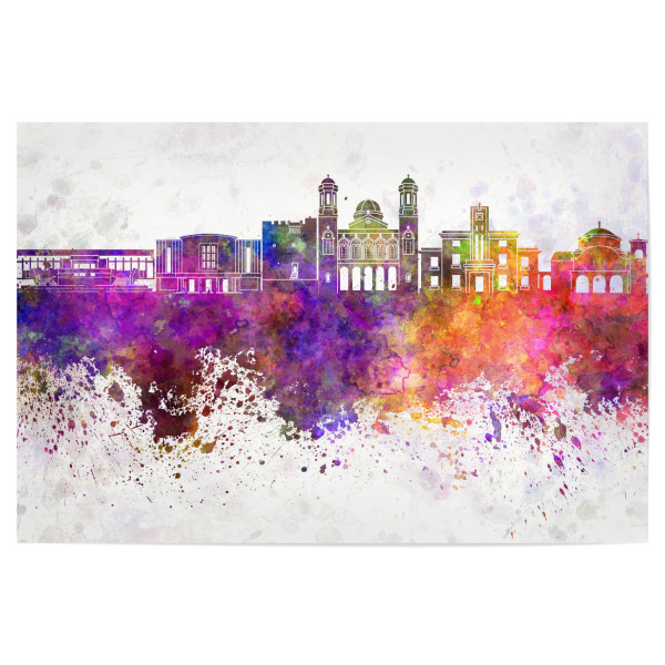 Poster 30x20 cm "Limassol skyline in watercolor" artboxONE - Städte,Reise,Abstrakt,Architektur