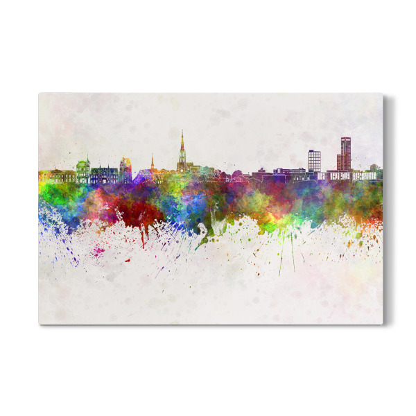Galerie-Print "Leeuwarden skyline in watercolor" 30x20 cm artboxONE