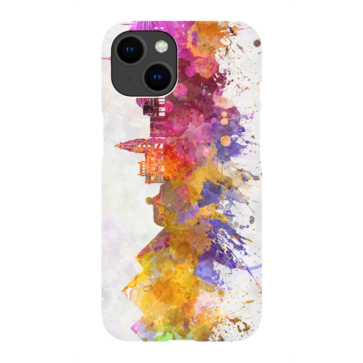 "Cairo skyline in watercolor"für iPhone - Premium-Case Handyhülle artboxONE