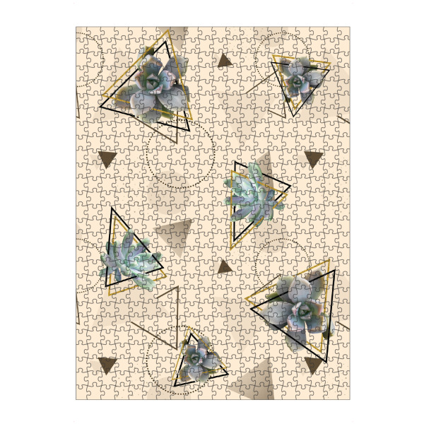 Puzzle Ravensburger "Pretty Succulents" artboxONE - Natur,Abstrakt,Geometrie